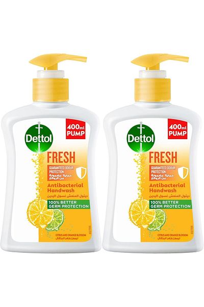 Dettol Hand Wash Fresh 400ml 20047002 --- ديتول سائل غسل اليدين منعش 400 مل