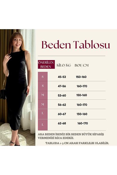 Dilay Gökoğlu Butik Μίντι μαύρο φόρεμα με ντραπέ