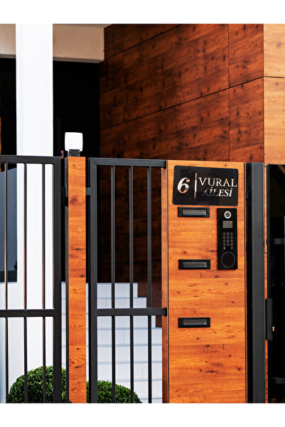 HYL Daire Numarası Aynalı Tasarım & Kişiye Özel Kapı İsimliği Şık, Kalıcı, An...