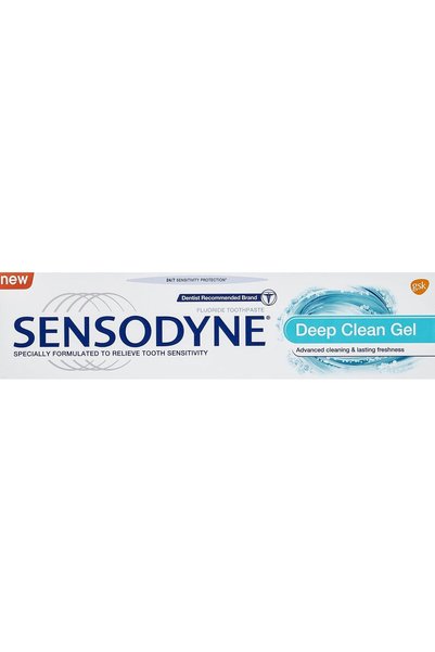 Sensodyne T.p 75ml Deep Clean Gel (955006) --- سنسوداين معجون اسنان 75مل جل لتنظيف عميق
