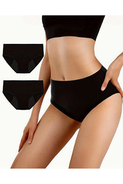 NADIA Two Pairs of Menstrual Panties, 3 Layers of Protection, Size M, 95% Cot...