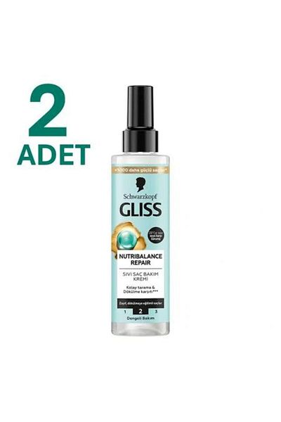 Gliss Glıss Liquid Conditioner Nutribalence Repair Anti-Shedding 200 Ml 2 Pieces370446
