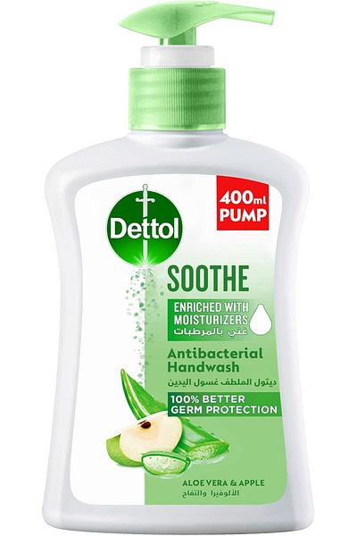 Dettol ديتول سائل لليدين بالألوفيرا والتفاح 400مل 0904