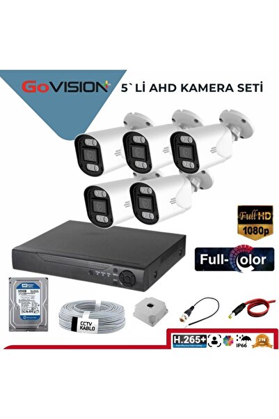 8'li 2 Mp Ahd Kamera Seti- 3.6mm Full Color Serisi