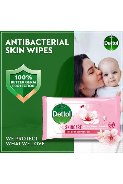 Dettol Wipes 40wipes Skincare (0026373) --- Dettol Wipes 40wipes Skincare