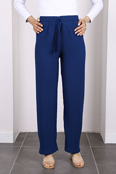 İmajButik Παντελόνι με φαρδύ πόδι Indigo Twist