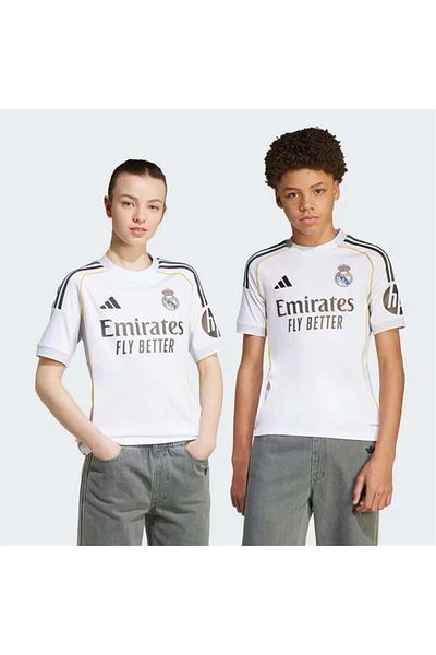 adidas Real Madrid Fc Kids White Jersey