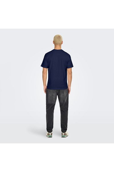 Only & Sons Мъжка тениска Onsdawson Reg SS Tee Vd, тъмносиня, 22033190