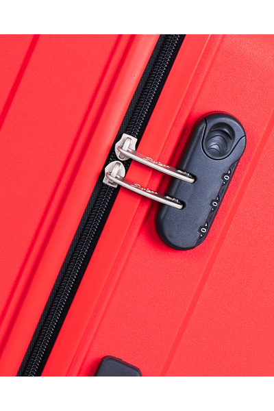 Skybags Set of 3 Luggage Trolley| Hardcase PP Material| 3-Digit Combination Lock-28/24/20- Red