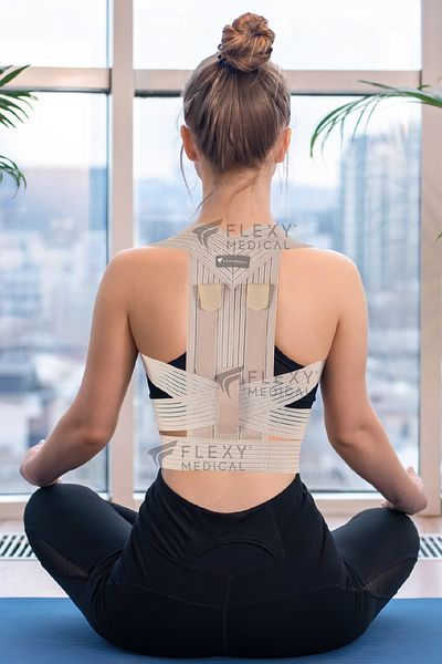 Flexy Medical Upright Posture Corset - Posture Corrector, Corset Bandage and Anti Humpback, Back and Shoulder Brace Kifoz