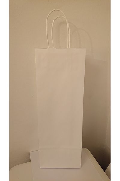 TTC White Bags For One Bottle 14x8x39 Cm 100 Pieces