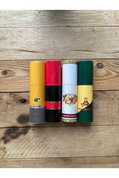 COHİBA Cohiba Partagas Romeo Montecristo Puro Kibriti 4lü Set