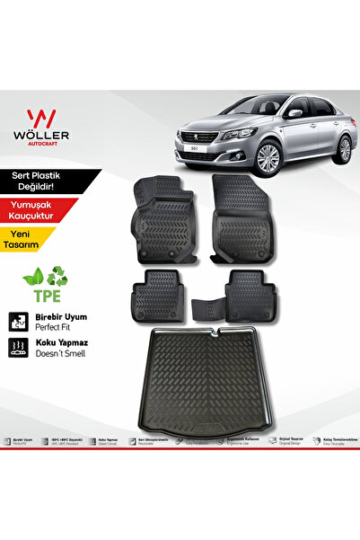 wöller Peugeot 301 Paspas Bagaj Havuzu 2012 Sonrası 3d Havuzlu Ultraflex Set