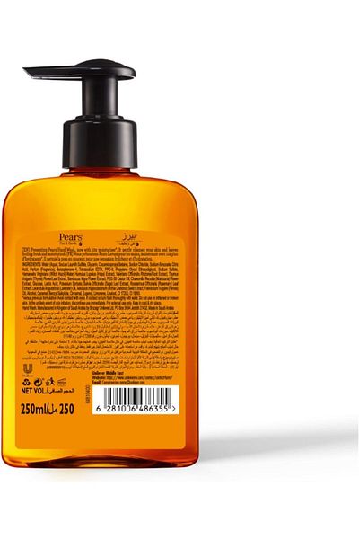 Pears Hand Wash 250ml Pure and Gentle -86355 --- Pears Hand Wash 250ml Pure and Gentle