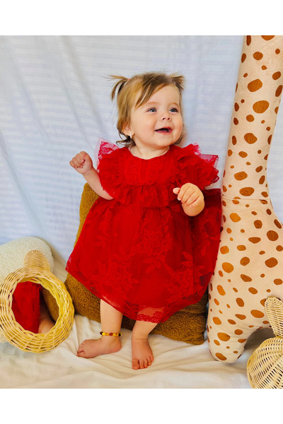 aysskids Yasemin Kız Bebek Elbise