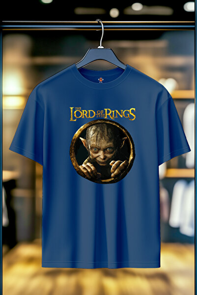 BookOrBook تي شيرت سيد الخواتم جولوم بخيط مزدوج منسوج 100% قطن ممتاز