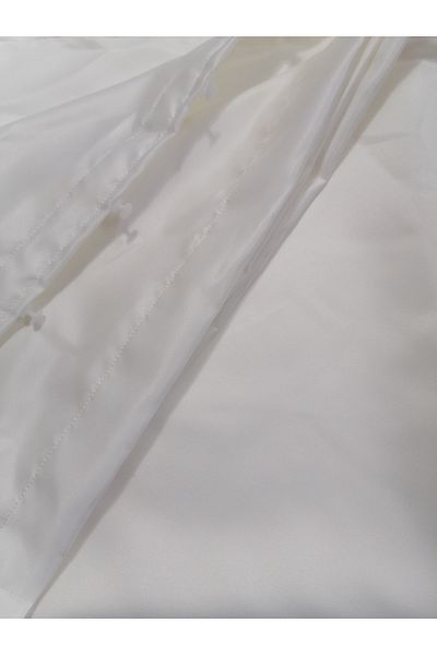 REDBLACK Satin Cream Sunshade Night Curtain