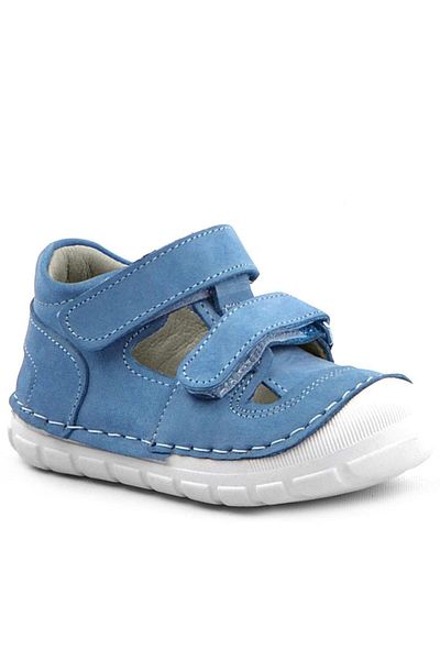 Rakerplus Ruby Genuine Leather Blue Summer First Step Shoes