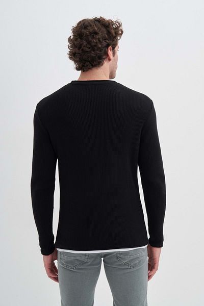 Cazador Pulover Jazz 3010 Bis Yk 24kceeo03010 Negru