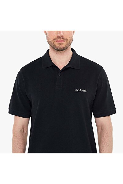 Columbia Ανδρικό μαύρο μπλουζάκι πόλο Cascade Range Solid (9180091-010)