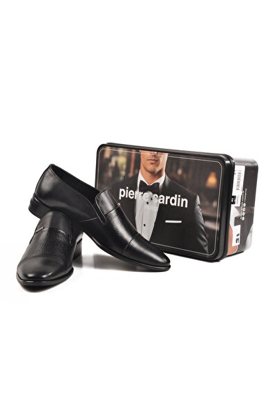 Pierre Cardin 70555 M Siyah Hakiki Deri Erkek Klasik Ayakkabı Takım Elbiseye Uygun Ayakkabı Damat Ayakkabısı