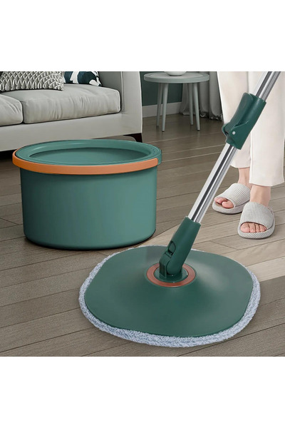 Dreamramp Mop pătrat rotativ cu găleată DreamRamp® - Verde