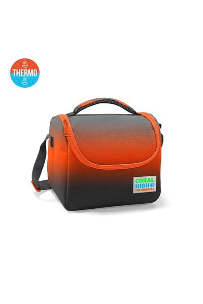 Coral High 11748 Cutie termică pentru prânz pentru copii, culoare gri portocaliu