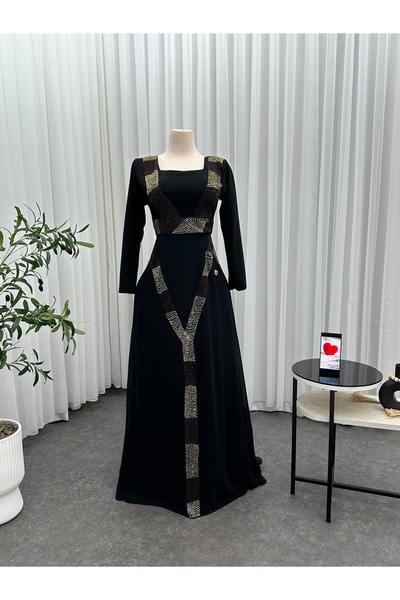 Diva style فستان سهره اسود بتصميم عصري راقي