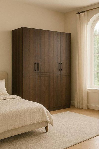 Al Saada Home Limited Wooden Wardrobe 4 Doors 190*50*155cm