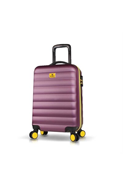 My Valice Colors Abs Küçük Kabin Boy Mürdüm Valiz