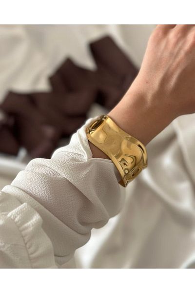 Vitastyle سوار من الفولاذ المقاوم للصدأ موديل PLATE GOLD
