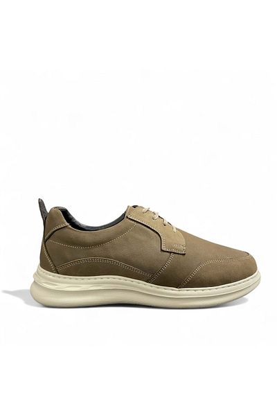 Bulldozer Men's Leather Comfort Casual Shoes 251103 - Mink - 45