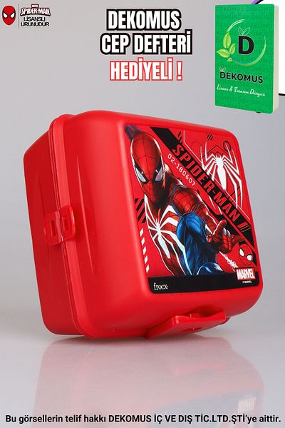SPIDERMAN Cutie de prânz cu licență „dekomus Pocket Notebook Gifted” cu 2 niveluri