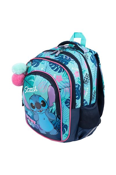 RIGHT Ghiozdan școlar St. Majewski Stitch 4 compartimente
