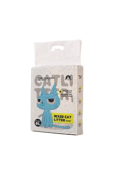 TaoTaoPets Mix Tofu Bentonite Cat Litter Quick Absorbing, Low Dust Formula 6L