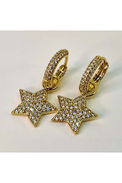 My Bijoux Cercei placati cu aur Alicia