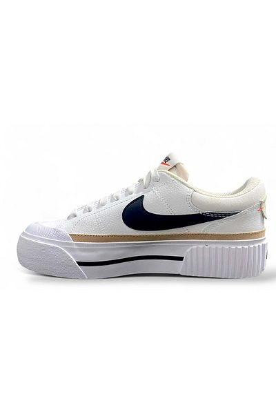 Nike Court Legacy Lift Women's Sports Shoes - White-Gold - 40