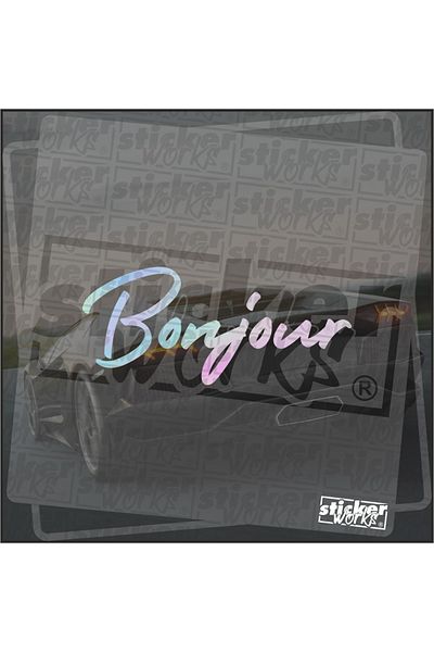 Sticker Works Autocolant Bonjour
