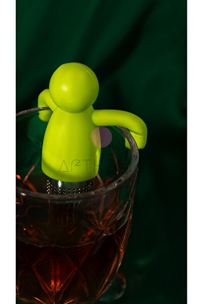 Afthonia Sevimli İnsan Figürlü Silikon Çay Demleyici Süzgeç