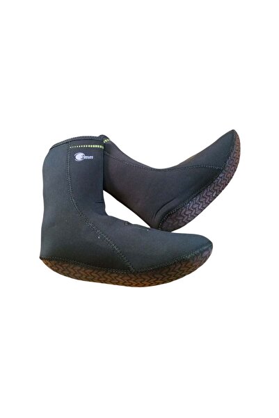 Avcı Market 3mm Neopren Kaydırmaz Tabanlı Siyah Dalış Çorabı - 46-47