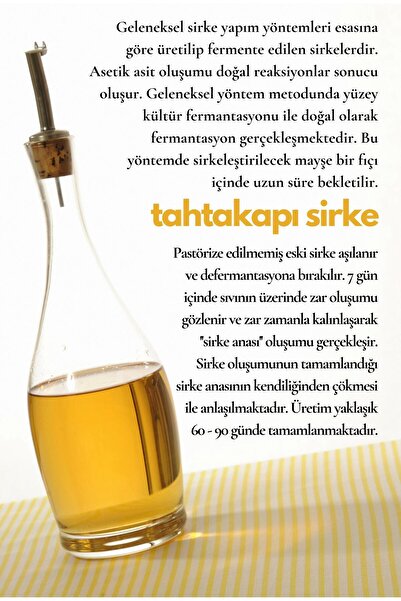 Tahtakapı Elma Sirkesi 5 Litre