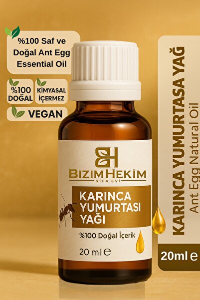 BİZİMHEKİM ŞİFA EVİ Karınca Yumurtası Yağı Tüy Azaltıcı Tüy Tüy Dökücü 20 Ml ...