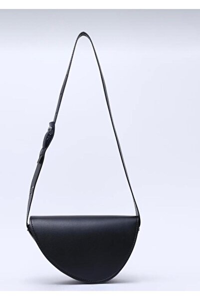 cosybag. Black Asymmetrical Adjustable Shoulder Bag