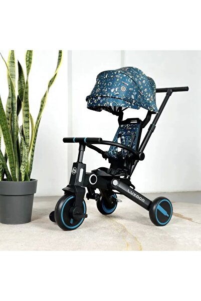 Genel Markalar Katlanabilir Çift Yönlü Ebeveyn Kontrollü Çocuk Bisikleti | Yeşil