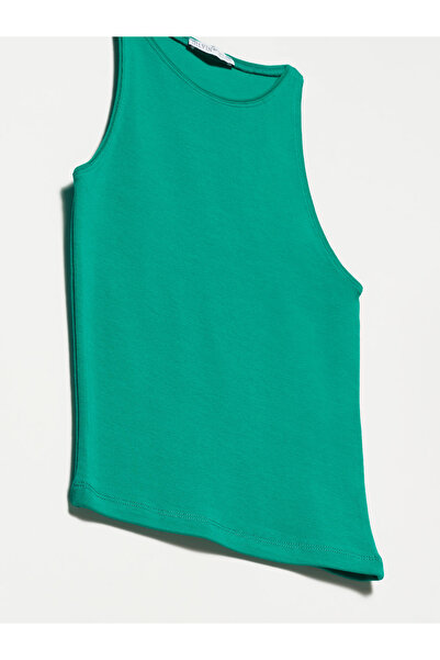 Dilvin 3694 Μπλουζάκι Halter Neck-Πράσινο