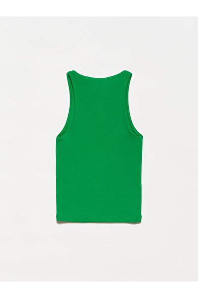 Dilvin 3694 Μπλουζάκι Halter Neck-Πράσινο