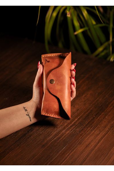 Derimoda Genuine Leather Handmade Glasses Case – Unisex Sunglasses Case