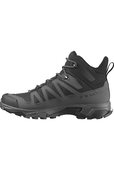 Salomon X Ultra 4 Mıd Gtx Gore-Tex® L41383400 Hiking Patika Tırmanış Erkek Outdoor Bot SİYAH-GRİ