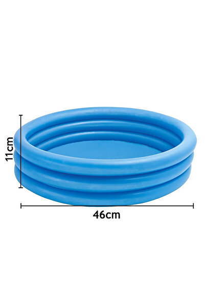 Intex Round Inflatable Pool For Kids – Triple Ring Design, Durable Summer Fun Pool