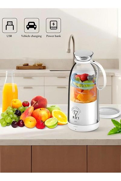 Generic 500ml Portable Mini Blender For Fresh Juice Smoothies Shakes